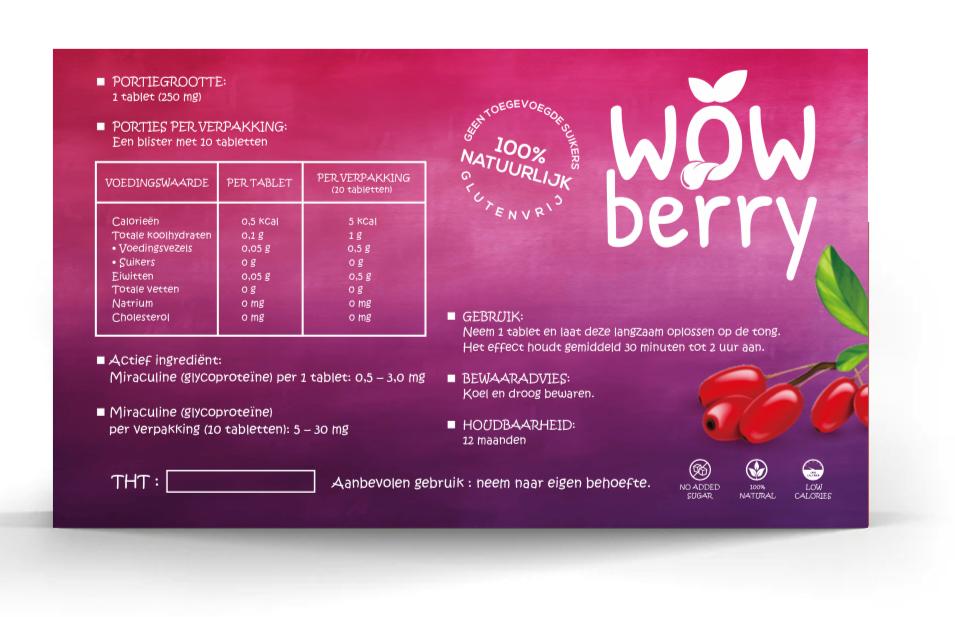 WowBerry – Miracle Berry Tablets
